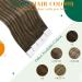 Easyouth Balayage Brown Tape in Hair Extensions - 12 Inch, 30g, 20Pcs | Real Human Hair Ombre Brown Skin Weft #2/8/2 - Buy Online on GoSupps.com