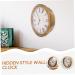 HOMSFOU 2pcs Retro Wall Clock Safety Wall Clock Storage Wall Clock Wall Hanging Clock Household Goldenx2pcs 25*7cmx2pcs - Buy Online on GoSupps.com