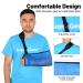 Adjustable Mesh Arm Sling - Lightweight Shoulder Immobilizer for Injured Arm - Blue - Buy Online on GoSupps.com