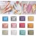 Nail Watercolor Paint Set 12 Colors Solid Metallic Nail Color Powder Pigment Set Body Painting Fluorescent Powder for Nail Artists and Beginners - Buy Online on GoSupps.com