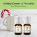 Essential Holiday Desserts Fragrance Oil Set - Pack of 10, 5ml - Peppermint, Apple Cinnamon, Hot Chocolate, Cherry, Pumpkin Pie, Candy Cane, Gingerbread, Snickerdoodle, Cinnamon, Brown Sugar - Buy Online on GoSupps.com