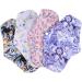 Healifty 8 Pcs Washable Cotton Period Pads - Reusable Menstrual Pads for Women - Charcoal Cloth Sanitary Napkins - Buy Online on GoSupps.com