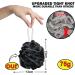 EXESSCO Shower Puff Loofah 4Pcs Mesh Body Puff 75g/PCS Large and Extra Soft Exfoliating Bath & Shower Sponge Scrunchie Loofah for Men & Women Multicolor (Pack of 4) - Buy Online on GoSupps.com