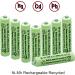 AAA Rechargeable Solar Light Batteries 600mAh 1.2V - 8Pcs NIMH for Garden Lights & Remotes - Buy Online on GoSupps.com