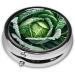 Bright Cabbage Printed Mini Round Pill Box | 3 Compartment Pill Organizer for Travel & Home - Buy Online on GoSupps.com