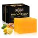 PIPIHUA Savon l'acide kojique et au citron pour l'hyperpigmentation Savon pour l'acn avec Collag ne Curcuma Collag ne Acide Hyaluronique (2 100g) 2Pcs - Citron