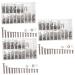Lurrose 3 sets Accessories for glasses screws tiny stainless steel screws sunglasses accessories glasses frameless glasses screw set for glasses Professional glasses screws metal glass
