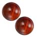Ipetboom 2 pieces 1 7 inch solid wood massage wood ball acupressure massage roller handball for stress relief meditation and hand exercise.