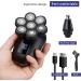 Upgrade your shaving routine with Electric Head Shavers for Bald Men - 7 Floating Heads, LED Display, Nose&Ear Trimmer, 90 Mins Run time - Black_2in1 - Buy Online on GoSupps.com