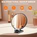 Auxmir Hand Mirror Makeup Mirror with Handle 1X/30X Double-Sided Magnifying Mirror with Stand 360 Adjustable Foldable Shaving Mirror 4.9In Portable compact Mirror for Home Travel Black - Buy Online on GoSupps.com