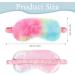 4 Pieces Plush Eye Mask Set - Soft Furry Rainbow Sleeping Blindfold for Women Kids & Teens - Comfortable Travel & Nap Accessories - Buy Online on GoSupps.com