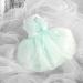 Luxury Dog Wedding Dress - XL Green Puppy Skirt & Bowknot Evening Dress for Little Dog Girls - Buy Online on GoSupps.com