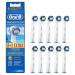 Genuine Original Oral-B Braun Precision Clean Replacement Rechargeable Toothbrush Heads (10 Count) - International Version, German Packaging