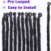 Leeven 36 Ombre Dreadlock Extensions - 20 Strands Soft Crochet Hair in Ombre Brown - T27# 36 Inch - Buy Online on GoSupps.com