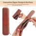GOLIKEE Travel Makeup Brush Holder - Portable Silicone Cosmetic Bag Case with Zipper, No Fall Out Brushes, Soft & Compact Organizer for Brown - Buy Online on GoSupps.com
