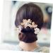 BELLIFFY 1 Set Leaves and Flowers Hair Comb Hair Comb Clip Girl Headpiece Bridal Hair Accessories Hair Accessories for Headpiece for Wedding Decoration Bride Headdress Flower Hair Pin - Buy Online on GoSupps.com