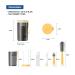 Yotime Travel Baby Bottle Brushes Set - Silicone Bottle Brush Nipple & Straw Cleaner BPA-Free Yellow Perfect for Traveling with Baby - Buy Online on GoSupps.com