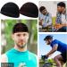 6 Pcs Black Silky Durag Wave Cap Set for Men - No Strings Compressing Doo Rag - Buy Online on GoSupps.com