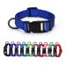 Audwud thick nylon neck band classic adjustable dog collar in several colors suitable for small medium and large dogs 4 sizes M: 37-54 cm deep sea blue