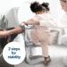 Adjustable Potty Training Ladder with Cushioned Seat - Collapsible, Non-Slip, Splash Guard - Jool Baby - Buy Online on GoSupps.com