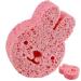 Baby Sponge for Bathing | Soft Wood Pulp Sponge Body Wash Scrubber Dead Skin Remover Cute Body Scrubber Shower Sponge Bath Rub for Kids Baby Toddler Children Pink