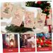 HOLIDYOYO 1 Set Xmas Advent Calendar Bags Xmas Candy Pouch Santa Bags Holiday Party Favor Rope As Shown 18.00X9.00X1.00CM - Buy Online on GoSupps.com