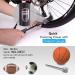 GIYO Mini Bike Pump with Pressure Gauge - Portable Compact Bicycle Pump for Presta & Schrader Tires - Tire Repair Kit Included - 120 PSI - Ideal for Road, Mountain, BMX Cycling - Includes Ball Pump Needle - Buy Online on GoSupps.com