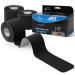 Kinesiology Tape precut Strips 3 Roll Waterproof Muscle Tape for Athletes Shoulder Back Muscles Joints Sports Tape Athletic Elastic Fitness Patch 20 Strips Precut/Roll(Black Precut)