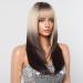 Testar Ombre Blonde Black Wigs for Women | Long Straight Layered Heat-Resistant Party Cosplay Wig - Buy Online on GoSupps.com