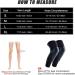 Kuangmi Knee Pads Compression Leg Sleeves - Basketball Volleyball & Weightlifting - Large Size - Black (Pair - Buy Online on GoSupps.com