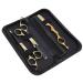 Thinning Haircut Scissors Set Stainless Steel Ergonomic Design Color Multi-Functional Set Suitable for Men and Women with Convenient Storage Bag for