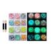 Dreamil 12 Colors Fluorescent Glitter Face Eye Hair Nail Body Glitter Gel Luminous Glitter for Festival Carnival Christmas Halloween (With 2 Makeup Sticks