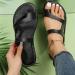 Orthopedic Corrector Flip Flops for Women - Summer Casual Bunion Sandals | Comfortable Hallux Valgus Slippers 8.5 Black - Buy Online on GoSupps.com