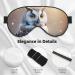 Soft Owl Snowman Printed Eye Mask - Adjustable Breathable Light Blocking Double-Sided Sleep Mask - Buy Online on GoSupps.com