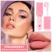 Lip Oil Plumping Hydrating Glow Oil | Non-Sticky Strawberry Lip Gloss & Tint for Dry Lips | Long-Lasting Lip Care - Buy Online on GoSupps.com