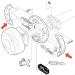 Zpoicaegn 27943G01 70794G01 Golf Cart Brake Shoes Set for G&E ST350 G&E G19 G20 G21 G22 G16 G17