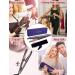 LANDOT 2-in-1 Hair Straightener and Curler - Professional Negative Ion Flat Iron - Adjustable Temp - Instant Heating - Dual Voltage - Black - Buy Online on GoSupps.com