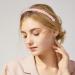 Drnytunk Pearl Floral Padded Headband - Vintage Wide Bandana Hair Accessory for Women in Pink - Buy Online on GoSupps.com