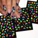 Buy 24 Sheets Glow in Dark Flower Nail Art Stickers - 3D Fluorescent Floral & Butterfly Design for DIY Nail Decoration - Bright-Colored Daisy & Fun Shapes - Perfect for Women - Buy Online on GoSupps.com