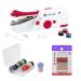 Singer Bundle - Stitch Sew Quick, 12 Class 15 Threaded Bobbins - Assorted Colors, 10ct Regular Point Needles