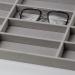 Premium CAIHUASHOPING 18-Slot Gray Glasses Stand & Jewelry Organizer | Stackable Sunglasses Rack with Box Tray for Home Use - Buy Online on GoSupps.com