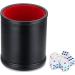 Hloyacc Felt Lined Professional Dice Cup - with 6 Dice Quiet for Yahtzee Game,1pack