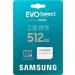 Samsung EVO Select 512GB Micro SD Memory Card + Adapter | 130MB/s | Full HD, 4K UHD, UHS-I, U3, A2, V30 | Expand Storage for Android, Tablets, Nintendo Switch - Buy Online on GoSupps.com