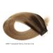 Buy Balayage Hair Tape In Extensions - Real Human Hair Invisible Double-Sided Chestnut Brown & Deep Dark Brown 50g 20 Pieces 45cm - Buy Online on GoSupps.com