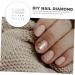 COHEALI 1 Box Diy Diamond Nail Art Set Nail Salon Decor Diy Charms Nail Charms Manicure Decoration Nail Art Embellishment Nail Rhinestones Decor Nail Decors Girl Supplies Metal - Buy Online on GoSupps.com