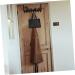 Alipis Over Door Towel Bar Black Towel Holder 5 Hooks Hangers Door Hooks Hook up Wrought Iron Clothes Hook - Buy Online on GoSupps.com