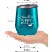 Fancyfams Grandma's Sippy Cup Tumbler - 12oz Stainless Steel Insulated Wine Tumbler with Lid & Straw | New Grandma & Funny Birthday Gift - Turquoise - Buy Online on GoSupps.com