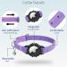 Soft Purple Airtag Cat Neck Band with GPS Holder & Bell - Adjustable 9-13 inch for Kittens & Young Cats - Buy Online on GoSupps.com
