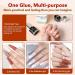 Modelones Nail Tips and Glue Gel Kit - 4 in 1 Nail Glue, Base Gel, Ultra-Portable Lamp, 500 Coffin Nails - Acrylic DIY Nail Art Tools for Gel Extensions - Nude/Clear - Buy Online on GoSupps.com
