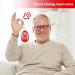 Speaking Keychain & Alarm Clock - Big Voice Watch for Blind & Visually Impaired - 2 Pieces Red - Ideal for Seniors - Buy Online on GoSupps.com
